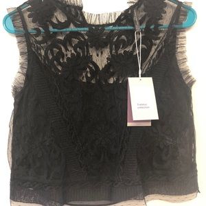 NWT - Zara’s lace top from the Trafaluc Collection
